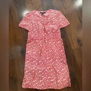 Marc By Marc Jacobs Pink Colette Flower Dress Size 4 NWOT